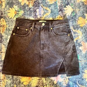 Pistola Black Mini Skirt with Side Slit